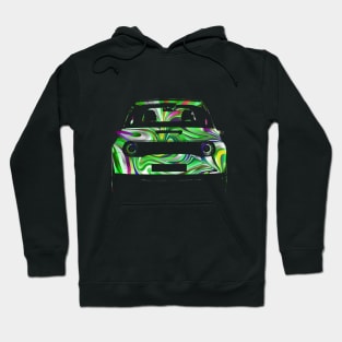 E car e vehicle abrstact colorus Hoodie